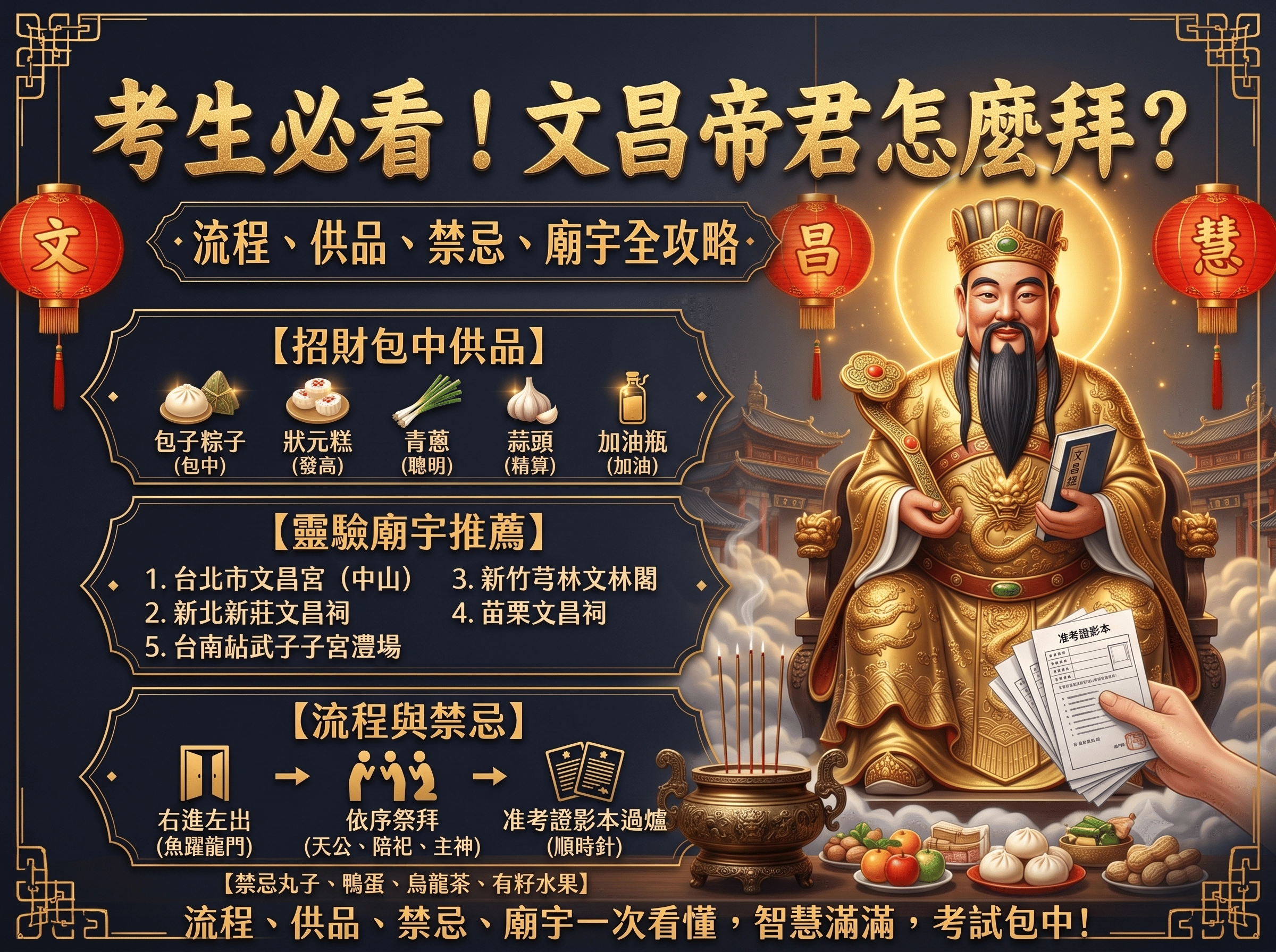 文昌帝君,文昌廟推薦