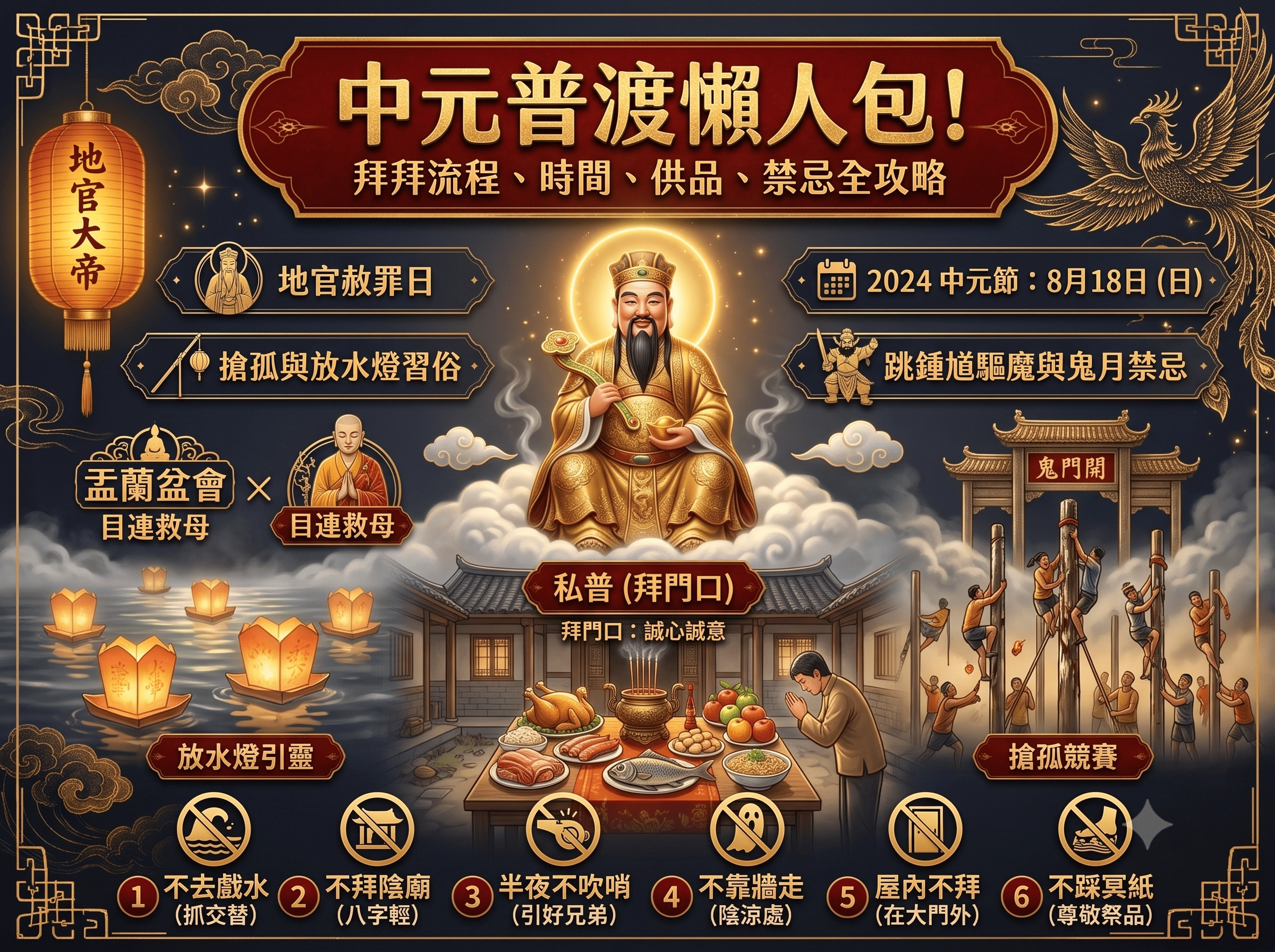 中元節,中元普渡