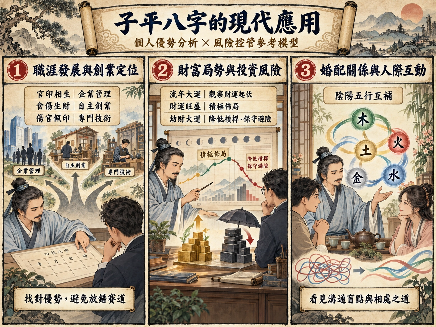 八字三策,子平八字的現代應用