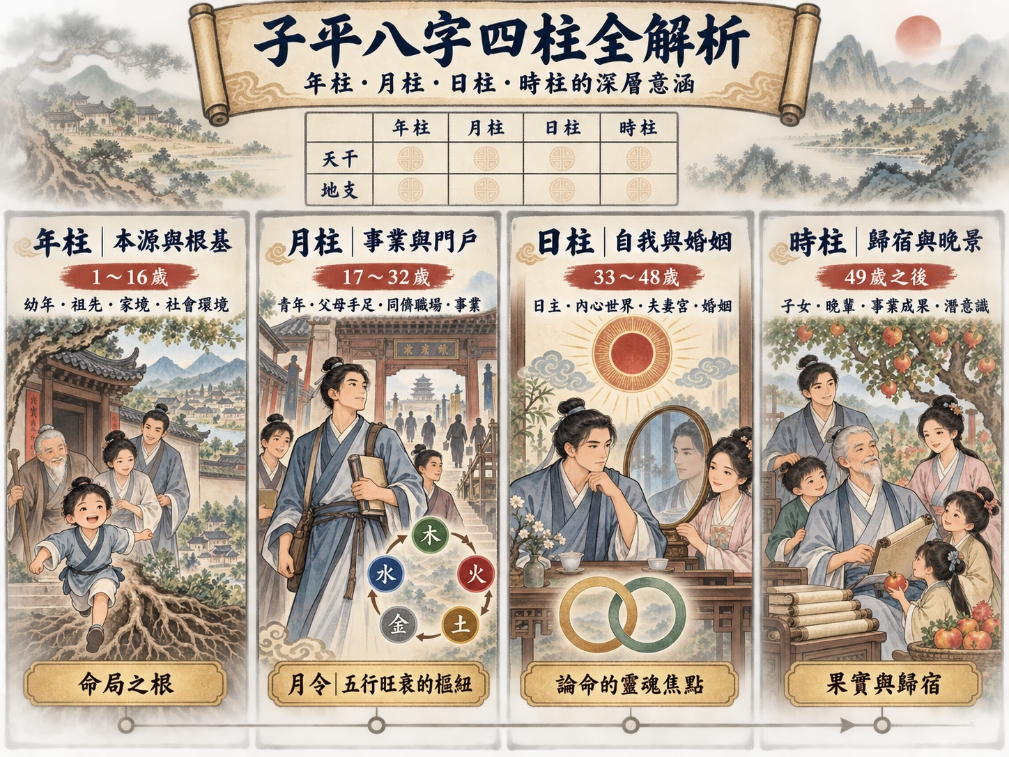 子平八字四柱解析
