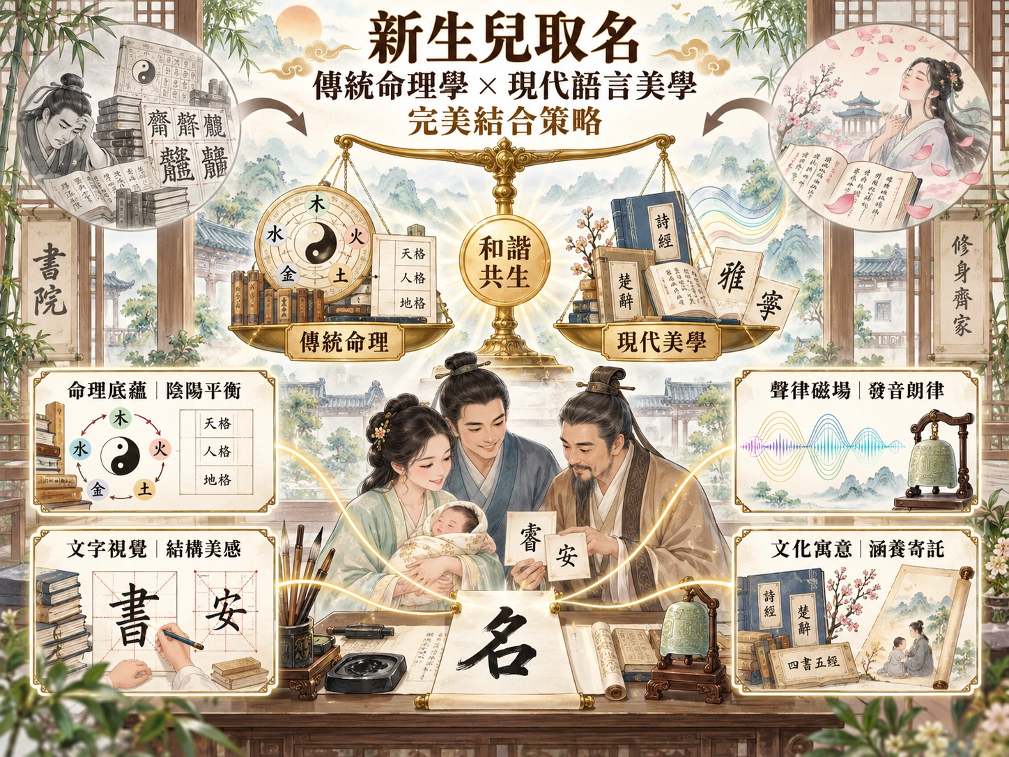新生兒取名：命理與美學平衡