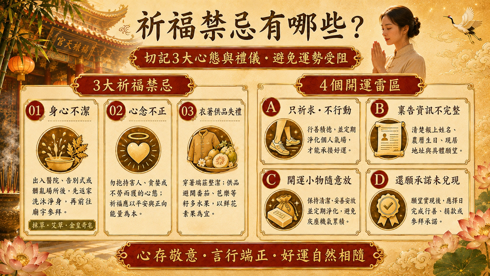 祈福的禁忌,祈福錯誤的心態